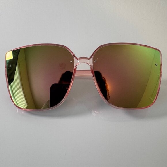 SHEIN Oversized Pink Polorized Sunglasses NWOT - Picture 1 of 4